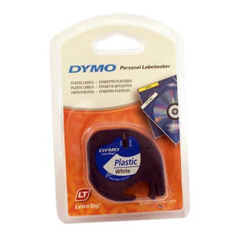 Fita Gravacao Dymo 12mmx4m Preto/Branco (91201)