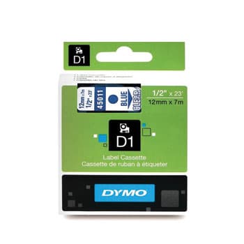 Fita Gravacao Dymo 12mmx7m Transparente/Azul (45011)