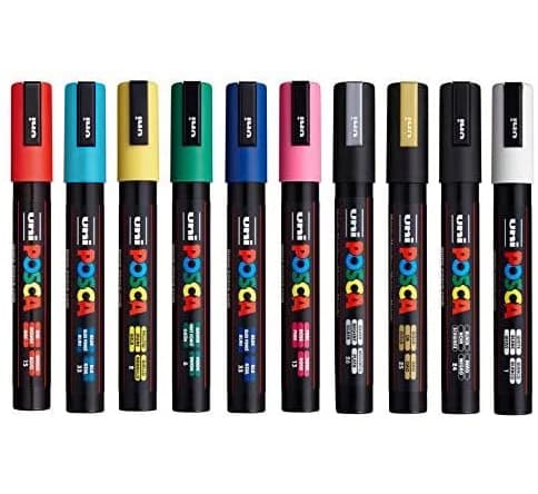 Marcador Uniball Posca PC-5M 1,8mm 10 Cores 10un
