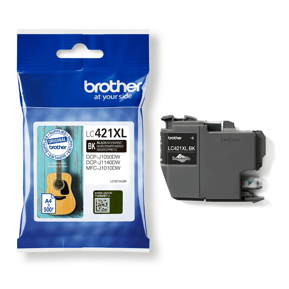 Tinteiro Brother LC421XLBK Preto 500 Pág.