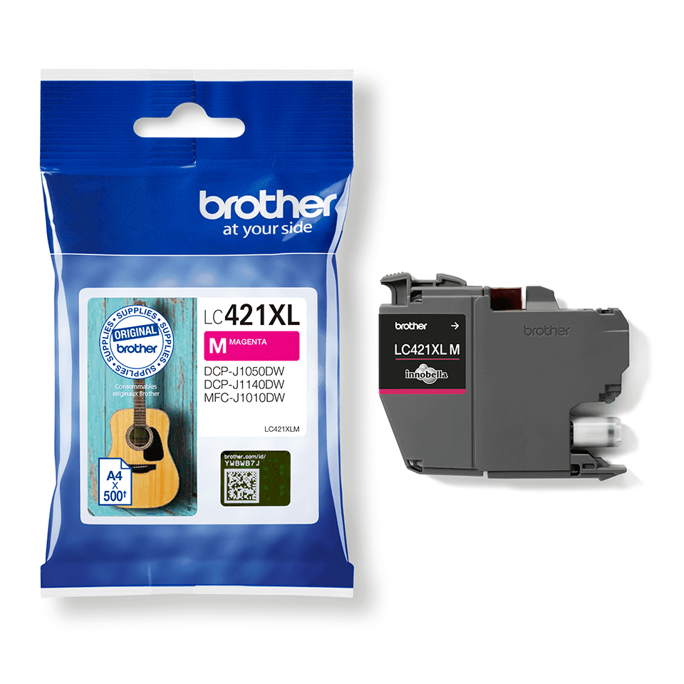 Tinteiro Brother LC421XLM Magenta 500 Pág.