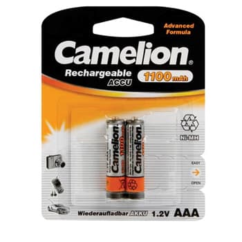 Pilhas Recarregáveis  AAA 1.2V-1100mAh 2un