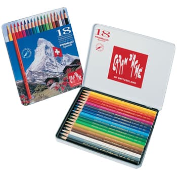 Lapis Cor Caran DAche Prismalo Cx Metalica 18 Cores