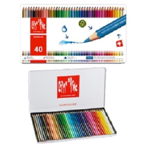 Lápis Cor Caran DAche Prismalo Cx Metálica 30 Cores
