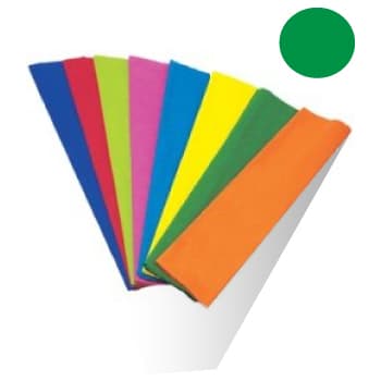 Papel Crepe 50x250cm Rolo Cor Verde Forte