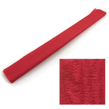 Papel Crepe 50x150cm Rolo Cor Vermelho Metalizado