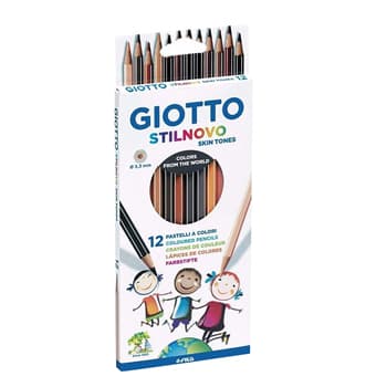 Lapis Cor 18cm Giotto Stilnovo Skin Tones Cx Cartao 12un