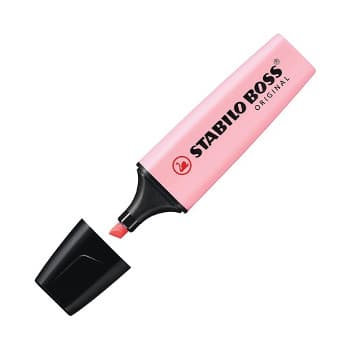 Marcador Fluorescente Stabilo Boss Pastel Rosa 70/129 10u