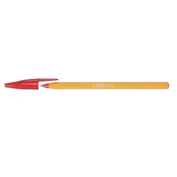 Esferografica Ball Point Fine BIC Orange Vermelho Cx 20un