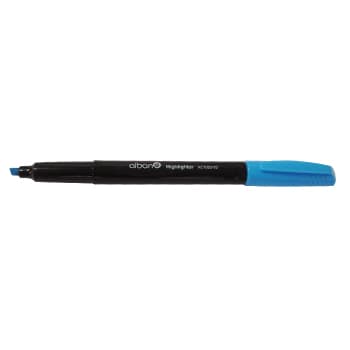Marcador Fluorescente Azul Ponta Bizelada -1un