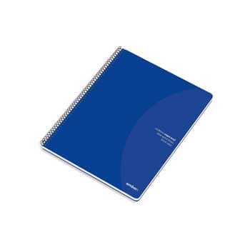 Caderno Espiral Ambar C/Azul A5 Pautado 70gr 80Fls