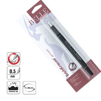 Esferografica Gel EK Belle 0,5mm Preto-Bister 1un
