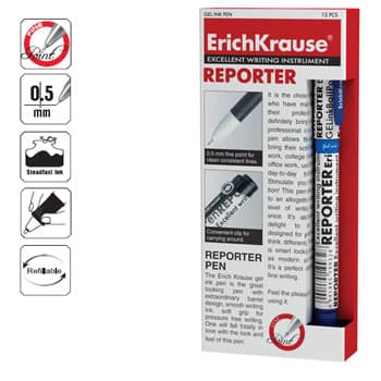Esferografica EK Reporter 0,5 Azul Cx 12un