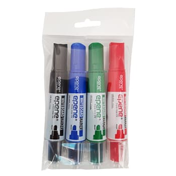 Marcador Quadros Brancos Recarregavel Epene Pack 4 Cores