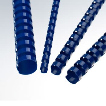 Argolas Pvc Encadernar 06mm 20 Folhas Cx100un Azul