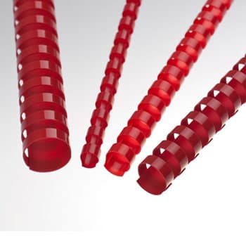 Argolas Pvc Encadernar 19/20mm 165 Folhas Cx100un Vermelho