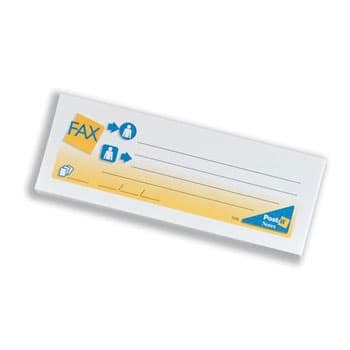 Post-it Mensagem Fax Pequeno 102x37 Pack2