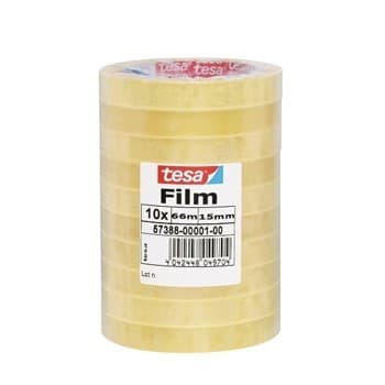 Fita Adesiva 15mmx66mts Transparente Tesa  Pack 10 rolos