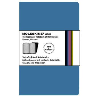 Volant XS Liso Moleskine Azul Escuro Pack 2un