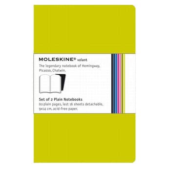 Volant XS Pautado Moleskine Verde Claro Pack 2un