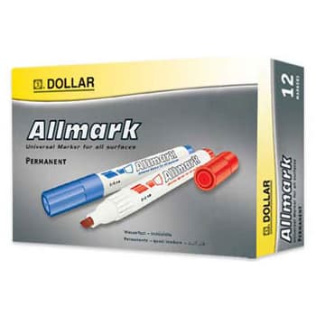 Marcador Permanente Grosso 2,0mm Allmark UMS2 Verde 12un